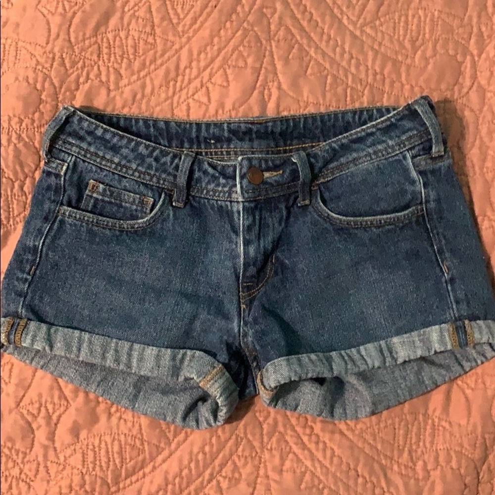 Skinny Low Waist Cuffed Denim Jeans